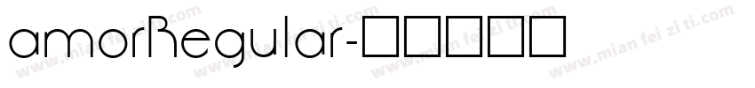 amorRegular字体转换