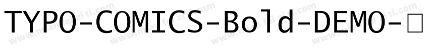 TYPO-COMICS-Bold-DEMO字体转换