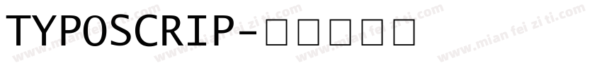 TYPOSCRIP字体转换