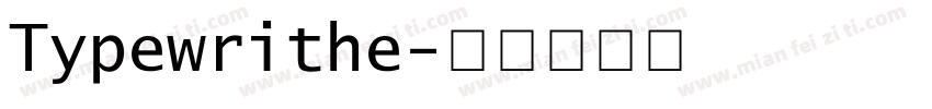 Typewrithe字体转换