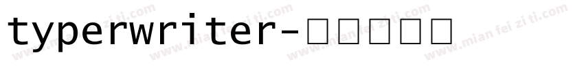 typerwriter字体转换