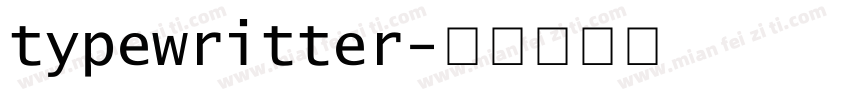 typewritter字体转换