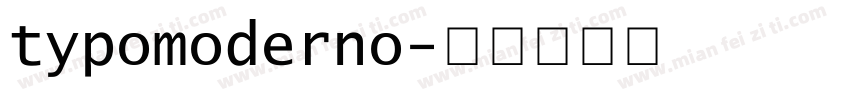 typomoderno字体转换