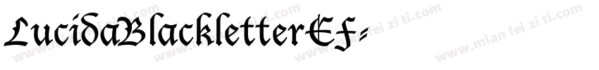 LucidaBlackletterEF字体转换