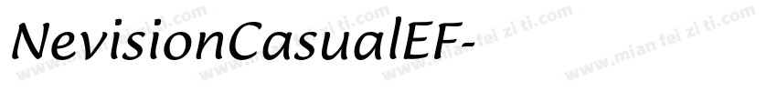 NevisionCasualEF字体转换