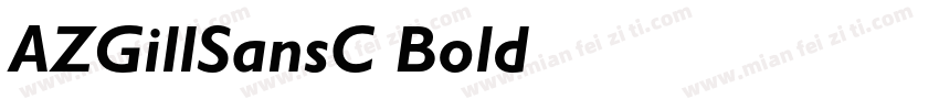 AZGillSansC-Bold字体转换