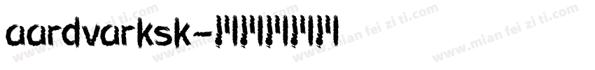 aardvarksk字体转换