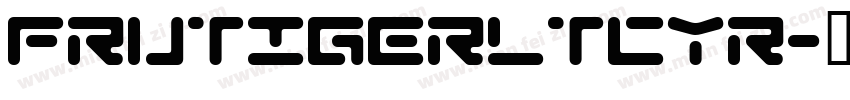 FrutigerLTCYR字体转换