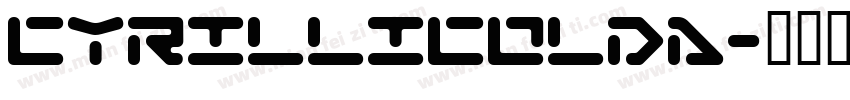 cyrillicolda字体转换