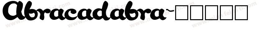 Abracadabra字体转换