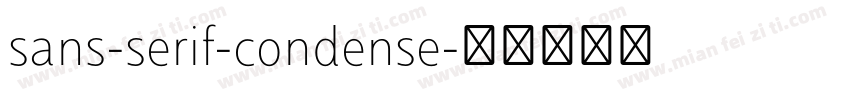 sans-serif-condense字体转换