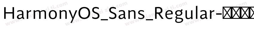 HarmonyOS_Sans_Regular字体转换