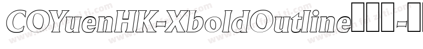 COYuenHK-XboldOutline手机版字体转换