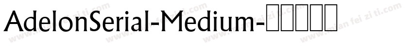 AdelonSerial-Medium字体转换