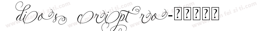AdiosScriptPro字体转换