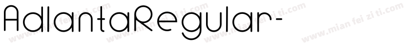 AdlantaRegular字体转换