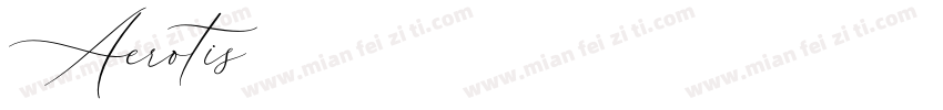 Aerotis免费下载字体转换