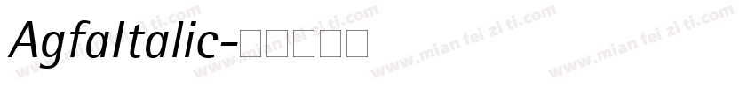 AgfaItalic字体转换