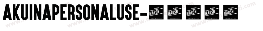 Akuinapersonaluse字体转换