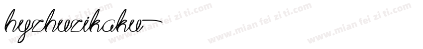 hyzhuzikaku字体转换