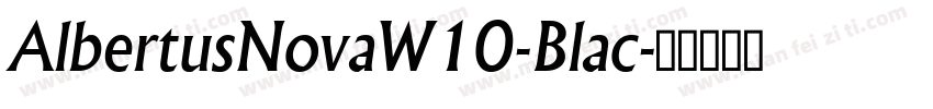 AlbertusNovaW10-Blac字体转换