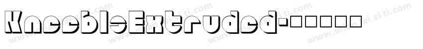 KneeblsExtruded字体转换