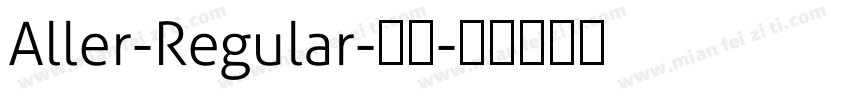 Aller-Regular-常规字体转换