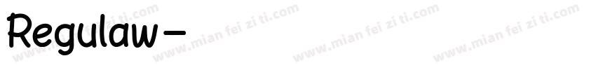 Regulaw字体转换