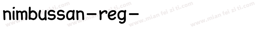 nimbussan-reg字体转换