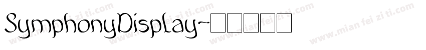 SymphonyDisplay字体转换