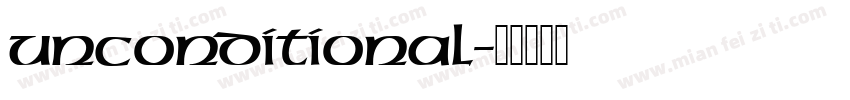 unconditional字体转换