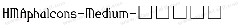HMAphalcons-Medium字体转换