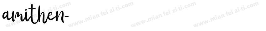 amithen字体转换