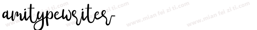 amitypewriter字体转换