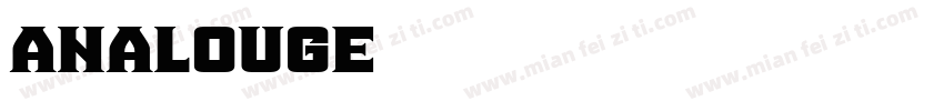 analouge字体转换