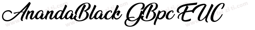 AnandaBlack-GBpc-EUC字体转换