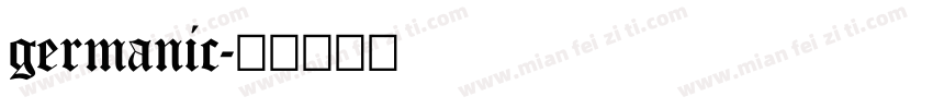 germanic字体转换