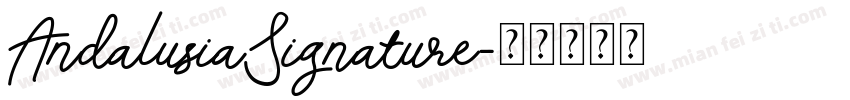 AndalusiaSignature字体转换