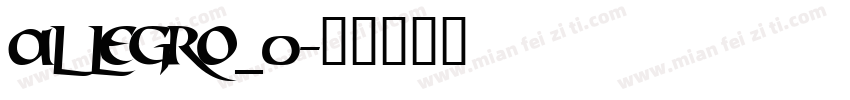 Allegro_0字体转换