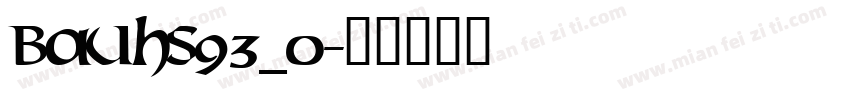 BAUHS93_0字体转换