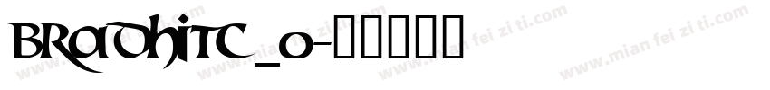 BRADHITC_0字体转换