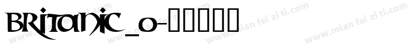 BRITANIC_0字体转换