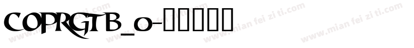 COPRGTB_0字体转换