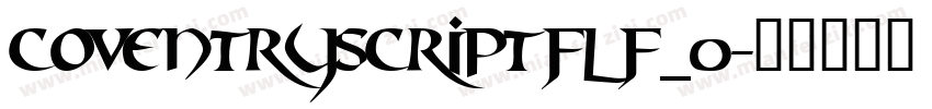 CoventryScriptFLF_0字体转换