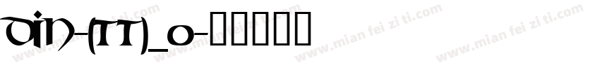 DIN-(TT)_0字体转换