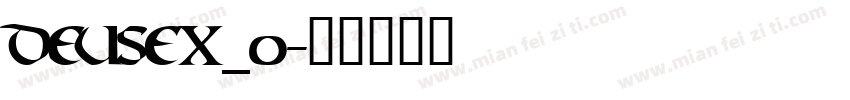 Deusex_0字体转换