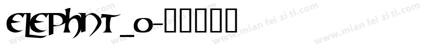 ELEPHNT_0字体转换