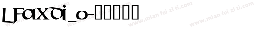 LFAXDI_0字体转换