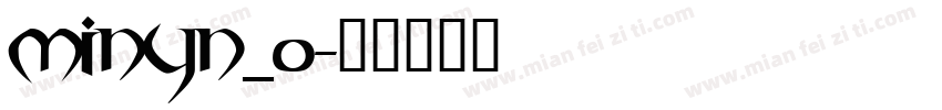 MINYN_0字体转换