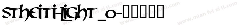 STHEITI-LIGHT_0字体转换
